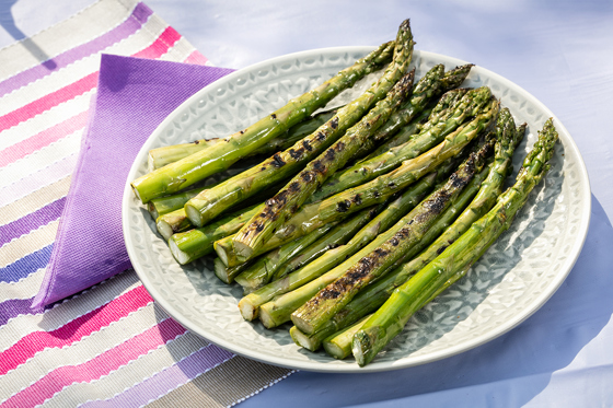 Gegrillter grüner Spargel