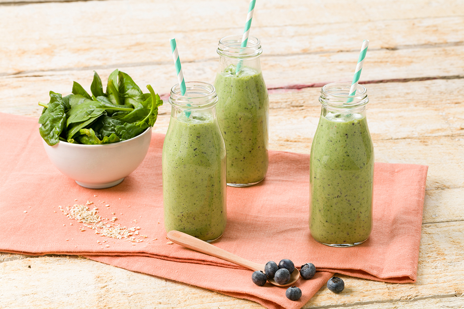 Heidelbeer-Spinat-Smoothie