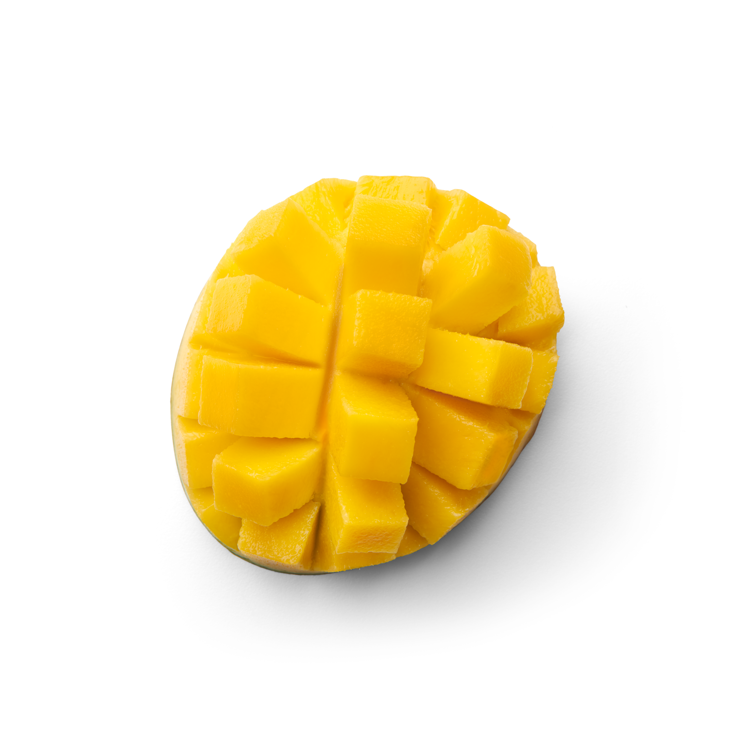 Cut mango topview