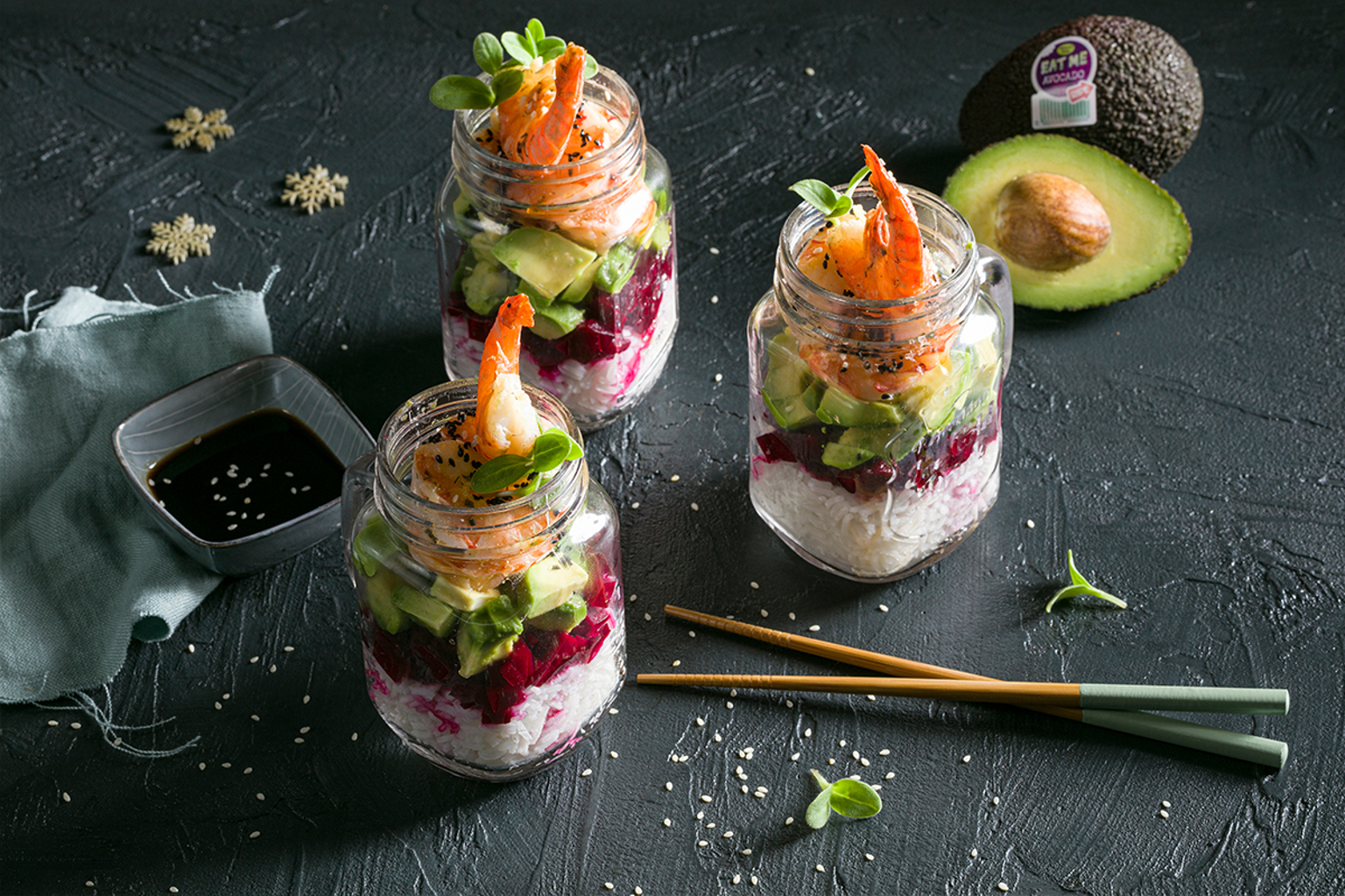 Sushisalade In A Jar