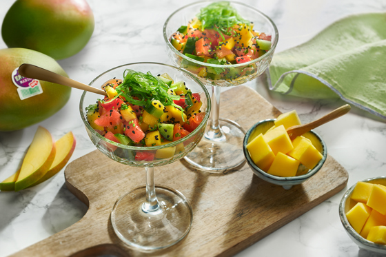 Gerookte Zalm Cocktail Met Mango