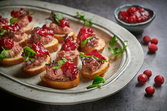 Canapé Met Cranberrypaté