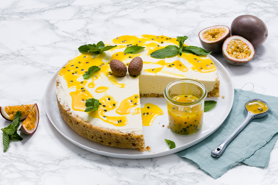 Passion fruit cheesecake