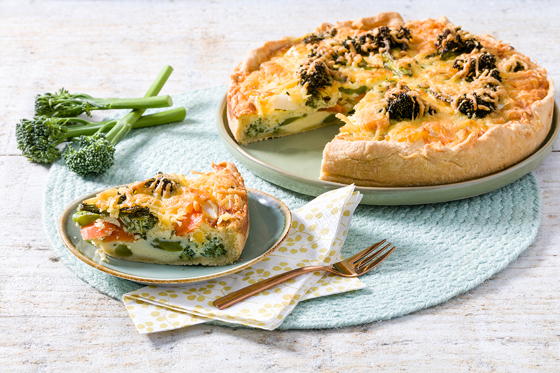 Bimi® quiche with turnip 