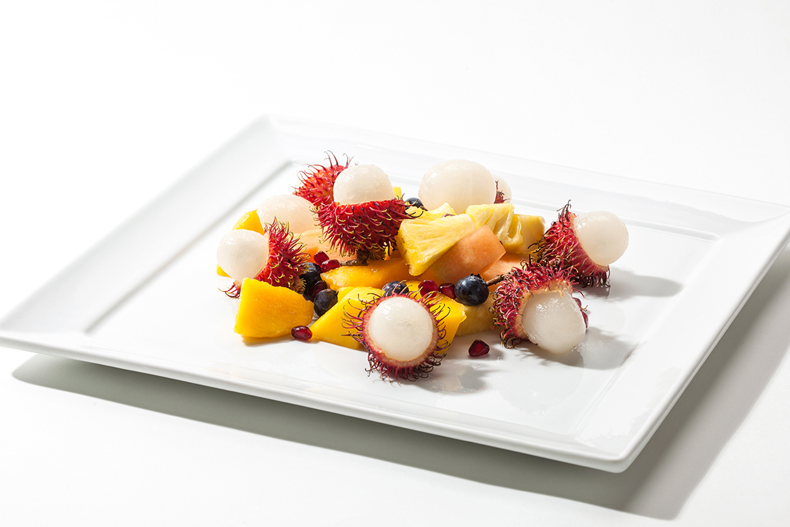 Obstsalat mit Rambutan