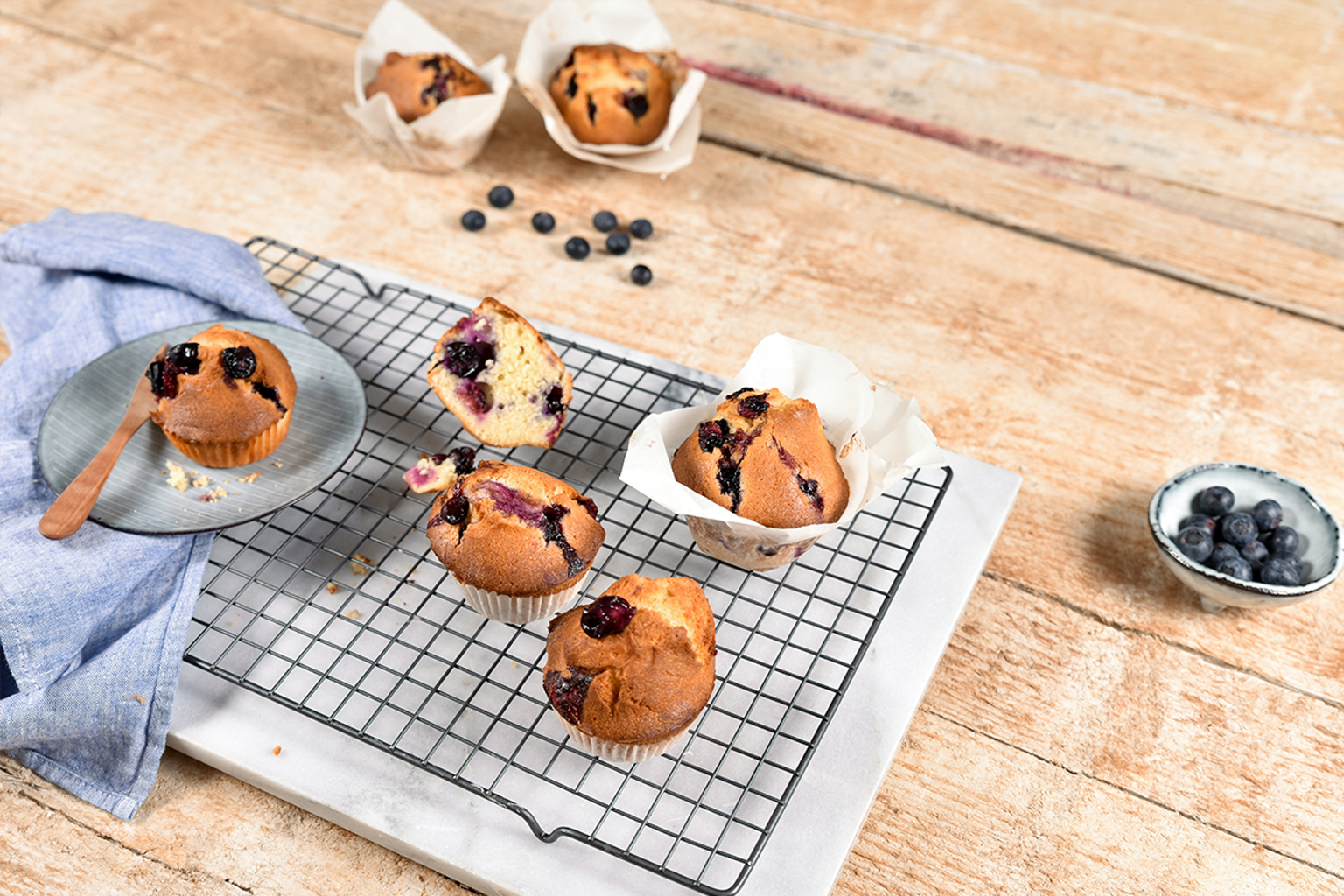 Blauwe Bessen Muffins