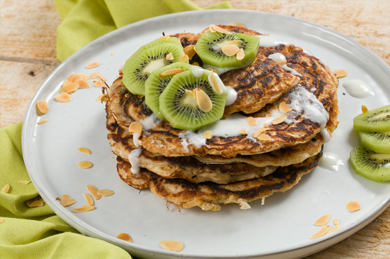 Kiwi pancakes